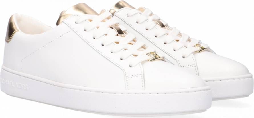 Michael Kors Witte Lage Sneakers Irving Lace Up