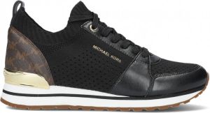 Michael Kors Zwarte Billie Knit Trainer Lage Sneakers