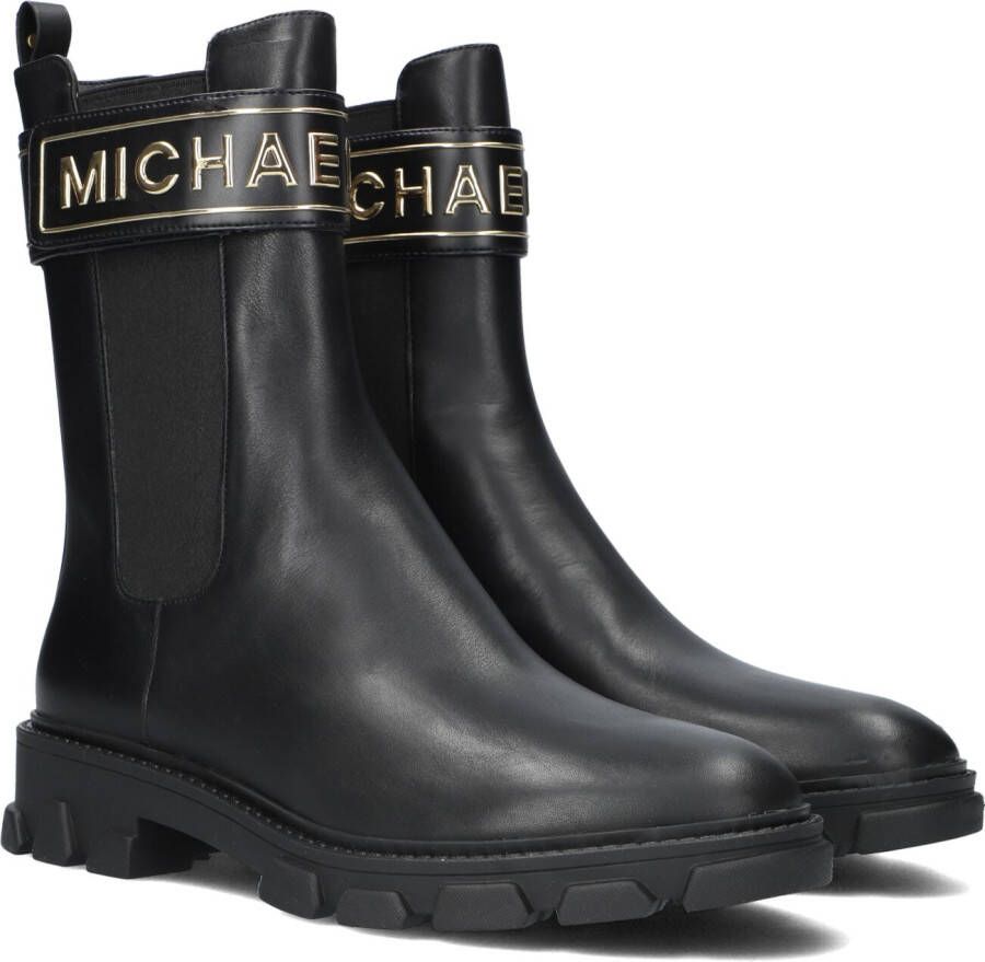 MICHAEL KORS Zwarte Chelsea Boots Ridley Strap Chelsea