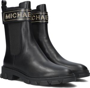 Michael Kors Zwarte Chelsea Boots Ridley Strap Chelsea