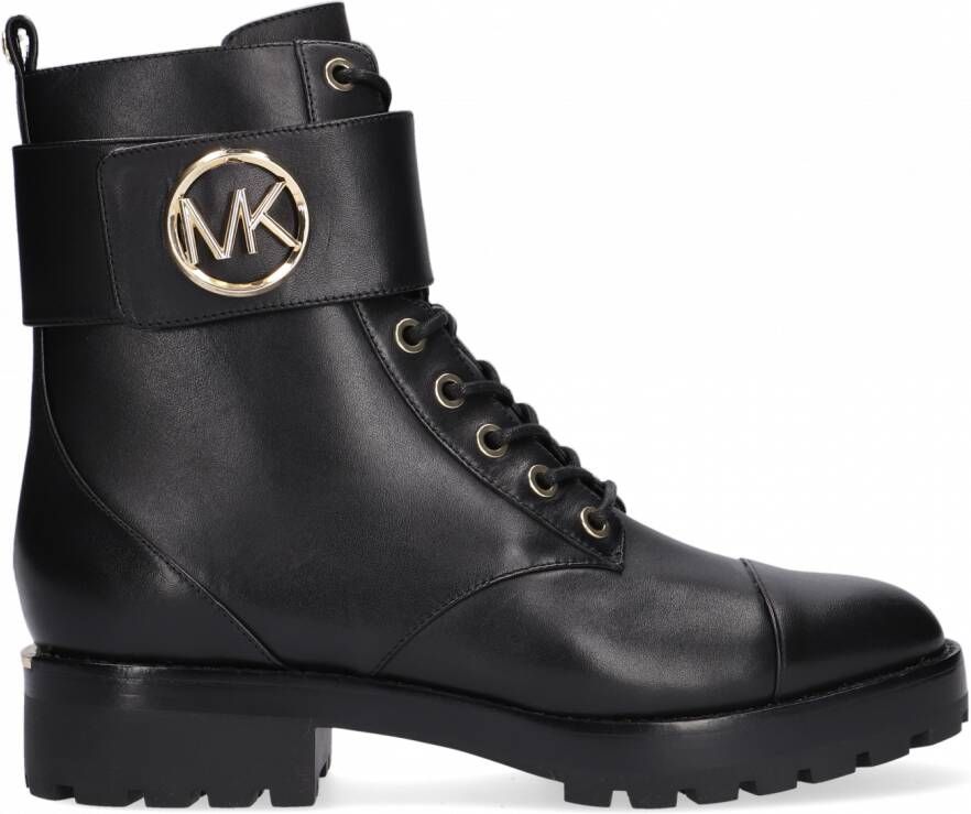Michael Kors Tatum Ankle Boot Leather Black Zwart Dames - Schoenen.nl