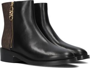 Michael Kors Zwarte Enkellaarsjes Regan Flat Bootie
