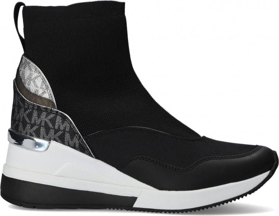 Michael Kors Zwarte Hoge Sneaker Swift Bootie