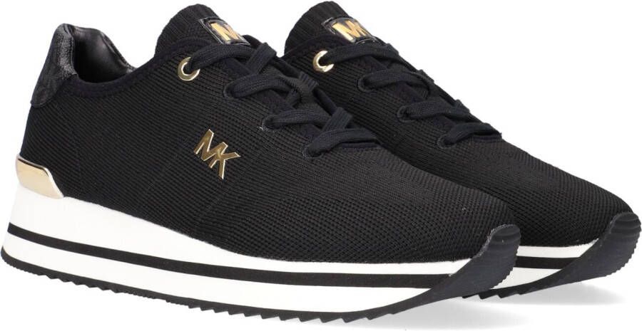 Michael Kors Zwarte Lage Sneakers Monique Knit Trainer