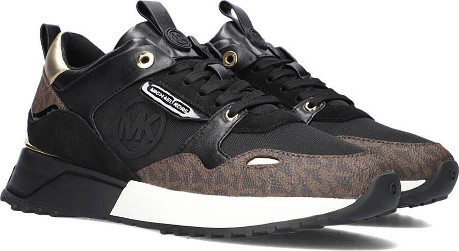 Michael Kors Zwarte Lage Sneakers Theo Trainer