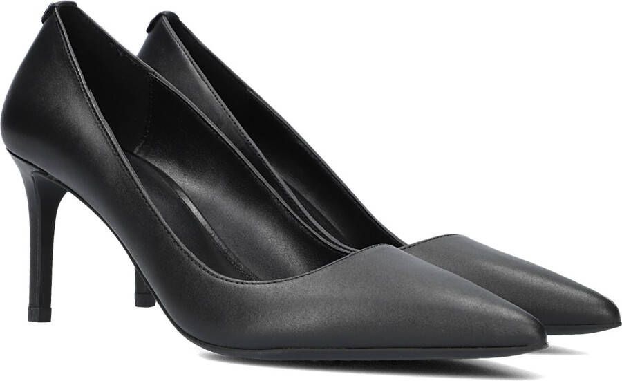 Michael Kors Zwarte Leren Alina Pump met Stiletto Hak Black Dames