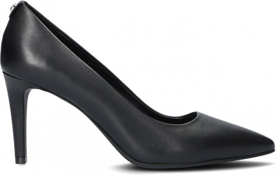 Michael Kors Zwarte Leren Alina Pump met Stiletto Hak Black Dames