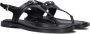 MICHAEL KORS Zwarte Sandalen Mandy Thong Sandal - Thumbnail 1
