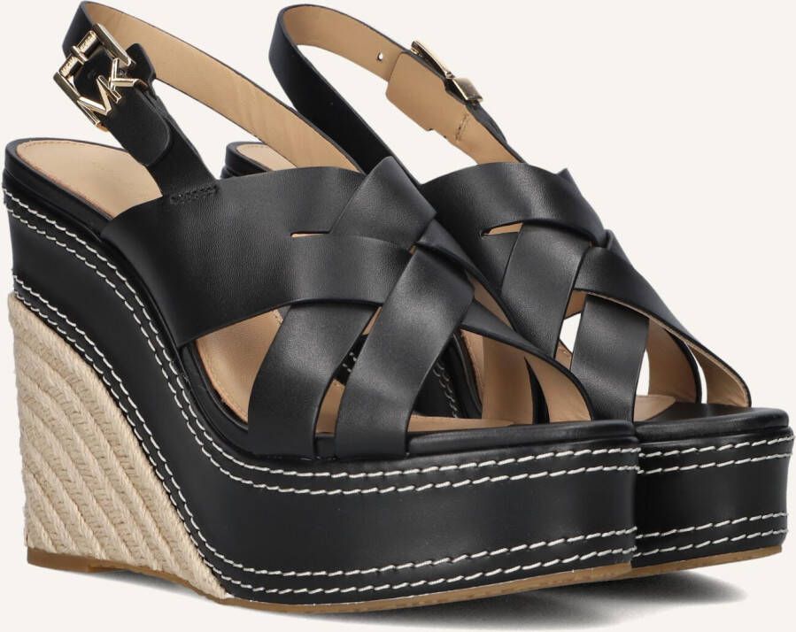 MICHAEL KORS Zwarte Sandalen Nora Wedge