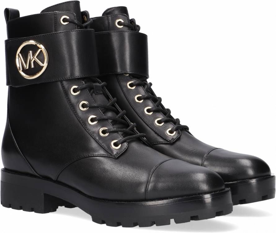 Michael Kors Tatum Ankle Boot Leather Black Zwart Dames