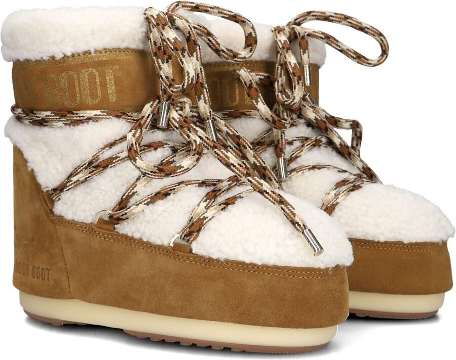 MOON BOOT Snowboots Dames Icon Low Shearling Maat: 36 38 Materiaal: Suède Kleur: Bruin