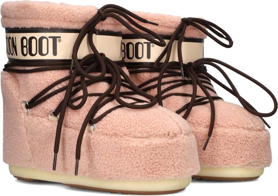 MOON BOOT Snowboots Dames Icon Low Fleece Maat: 36 38 Materiaal: Faux Fur Kleur: Roze