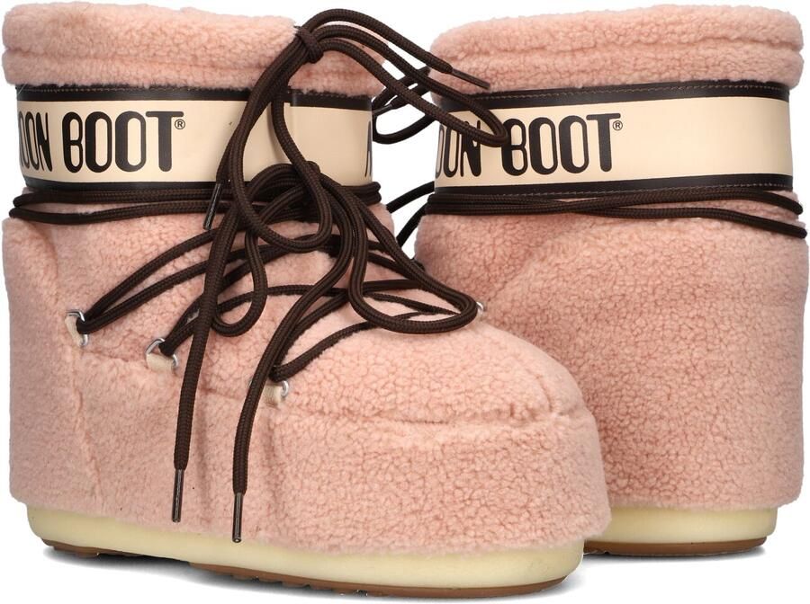 MOON BOOT Snowboots Dames Icon Low Fleece Maat: 39 41 Materiaal: Faux Fur Kleur: Roze