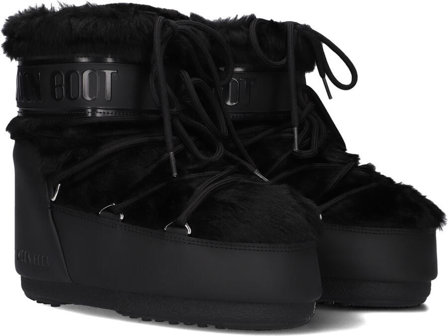 Moon boot Icon Low snowboot met imitatiebont en waterafstotende coating