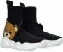 Moschino Sock Sneaker Teddy Bear Hoge sneakers Zwart - Thumbnail 1