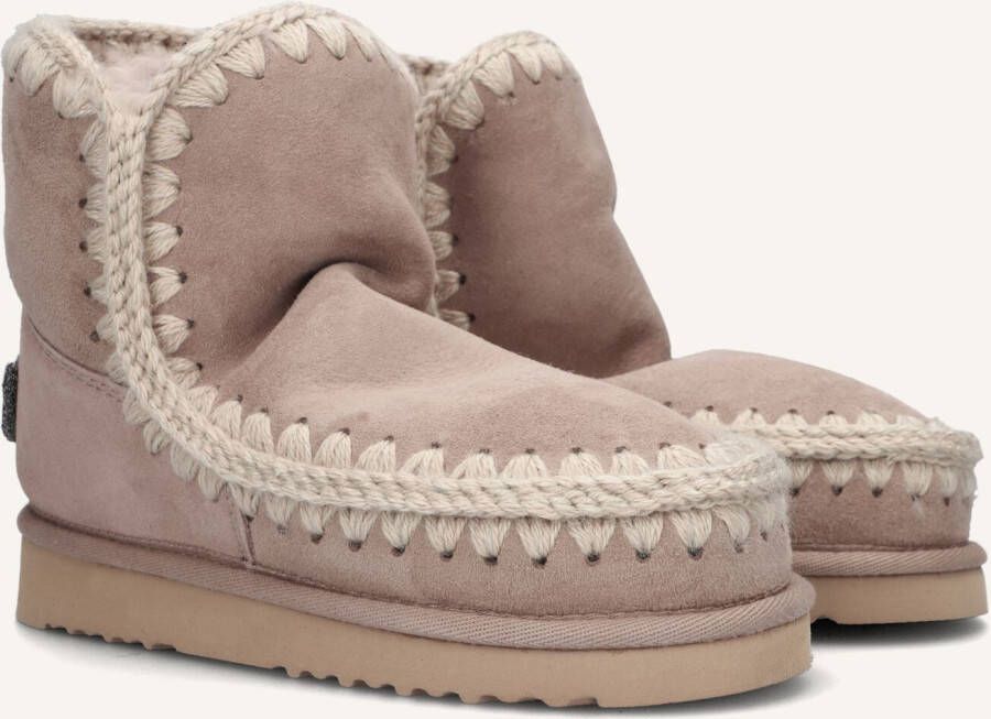MOU Vachtlaarzen Dames Eskimo 18 Glitter Logo Maat: 36 Materiaal: Suède Kleur: Beige