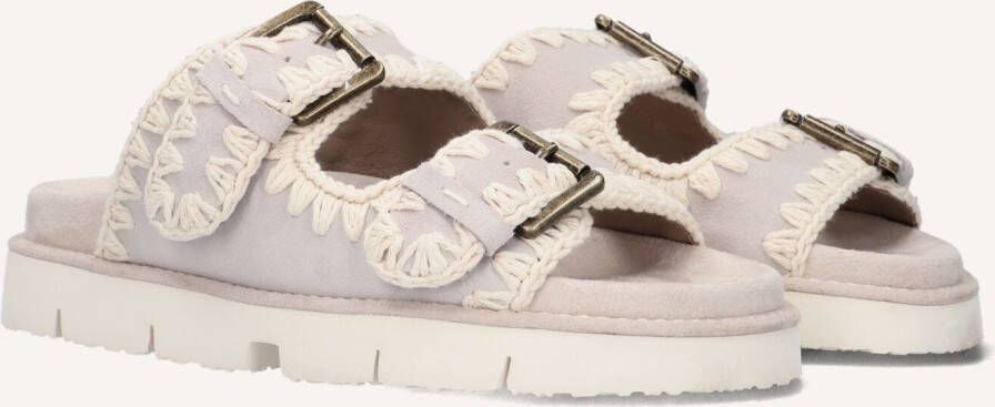 MOU Slippers Dames New Bio Maat: 41 Materiaal: Suède Kleur: Beige