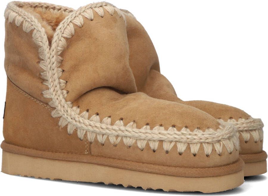 MOU Beige Vachtlaarzen Eskimo 18 Glitter Logo