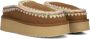 MOU Instappers Dames Clog Eskimo Platform Rhinestones Maat: 38 Materiaal: Suède Kleur: Cognac - Thumbnail 1