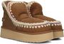 MOU Vachtlaarzen Dames Eskimo 18 Platform Rhinestones Maat: 38 Materiaal: Suède Kleur: Cognac - Thumbnail 1