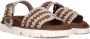 MOU Slippers Dames Bio Sandal Buckle Strap Maat: 40 Materiaal: Suède Kleur: Bruin - Thumbnail 1