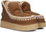 MOU Vachtlaarzen Dames Eskimo 18 Platform Rhinestones Maat: 38 Materiaal: Suède Kleur: Cognac - Thumbnail 1