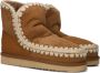 MOU Vachtlaarzen Dames Eskimo 18 Glitter Logo Maat: 37 Materiaal: Suède Kleur: Cognac - Thumbnail 1