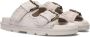 MOU Slippers Dames Low Bio Sandal 2buckles Monoch Maat: 37 Materiaal: Suède Kleur: Grijs - Thumbnail 1