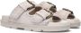 MOU Slippers Dames Low Bio Sandal 2buckles Monoch Maat: 41 Materiaal: Suède Kleur: Grijs - Thumbnail 1