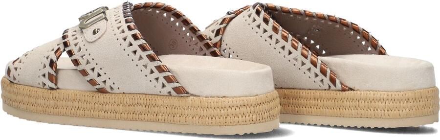 MOU Slippers Dames Criss-cross Sandal Maat: 41 Materiaal: Suède Kleur: Beige - Foto 5