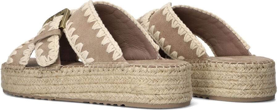 MOU Slippers Dames Jute Sandal Maat: 39 Materiaal: Suède Kleur: Beige - Foto 4