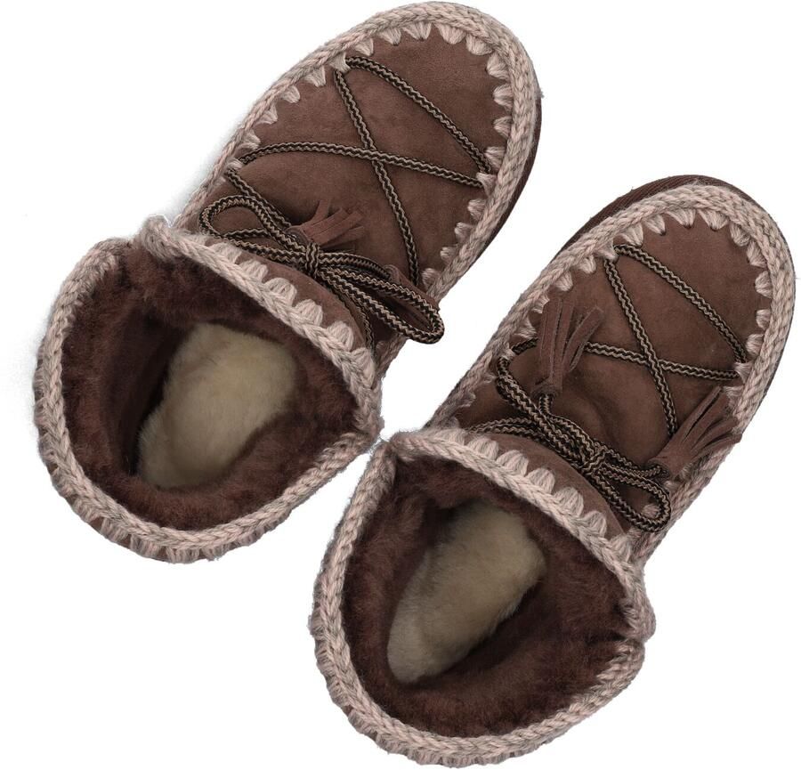MOU Snowboots Dames Eskimo 18 Lace Suède Bruin - Foto 4