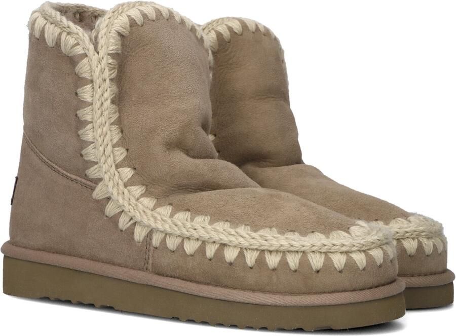 MOU Vachtlaarzen Dames Eskimo 18 Glitter Logo Maat: 38 Materiaal: Suède Kleur: Taupe