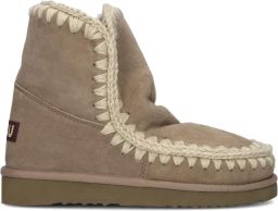 MOU Vachtlaarzen Dames Eskimo 18 Glitter Logo Suède Taupe