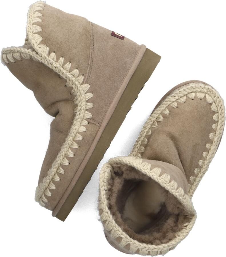 MOU Vachtlaarzen Dames Eskimo 18 Glitter Logo Maat: 39 Materiaal: Suède Kleur: Taupe