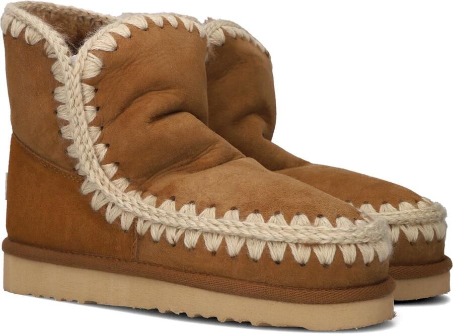 MOU Vachtlaarzen Dames Eskimo 18 Glitter Logo Maat: 39 Materiaal: Suède Kleur: Cognac