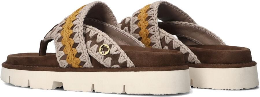 MOU Bruine Slippers Bio Thong Sandal Colored Stitching - Foto 5