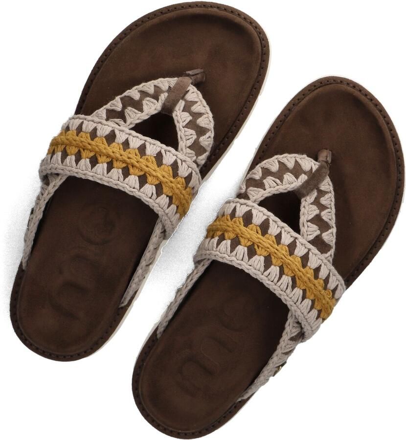 MOU Bruine Slippers Bio Thong Sandal Colored Stitching - Foto 2