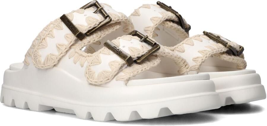 MOU Witte Slippers Eva One-piece Slide Two-buckles