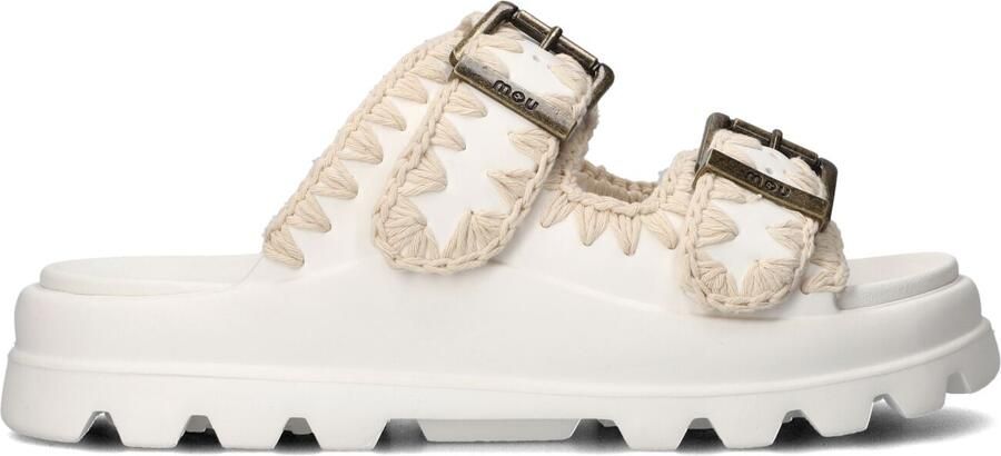 MOU Slippers Dames Eva One-piece Slide Two-buckles Maat: 41 Materiaal: Rubber Kleur: Wit - Foto 3