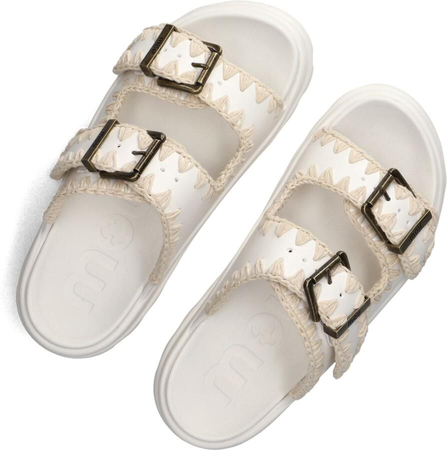 MOU Slippers Dames Eva One-piece Slide Two-buckles Maat: 41 Materiaal: Rubber Kleur: Wit - Foto 2