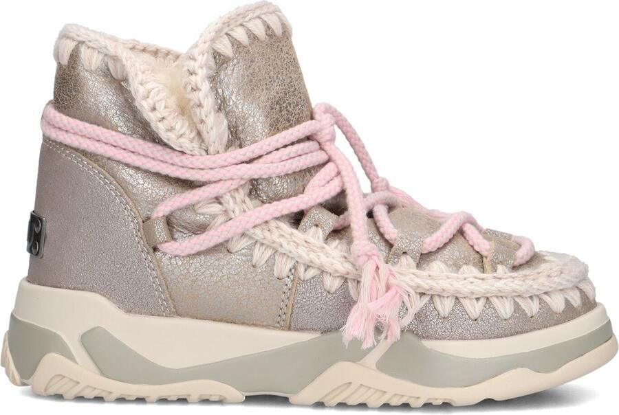 MOU Snowboots Dames Trainer 02 Scoubidoo Lace Maat: 36 Materiaal: Leer Kleur: Zilverkleurig - Foto 3