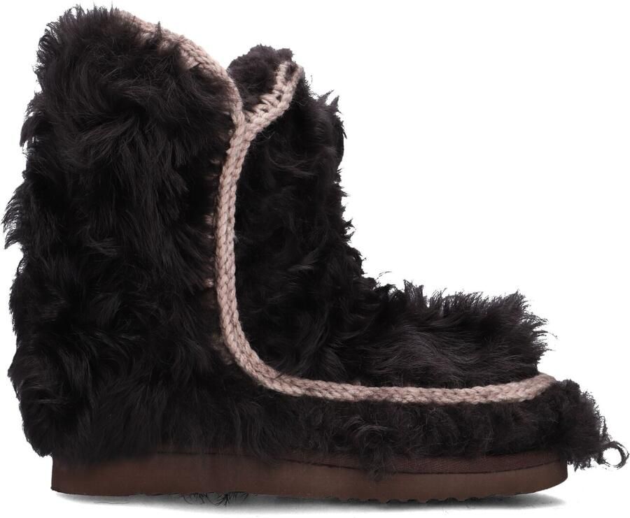 MOU Vachtlaarzen Dames Eskimo 24 Checkiang Fur Textiel Zwart