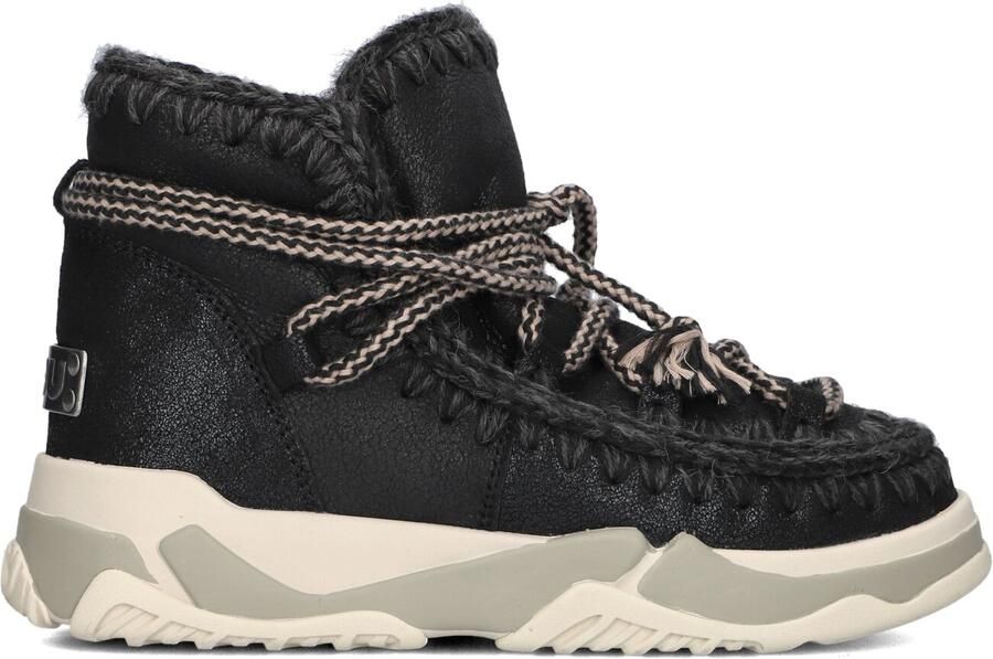 MOU Snowboots Dames Trainer 02 Scoubidoo Lace Maat: 37 Materiaal: Leer Kleur: Zwart - Foto 3