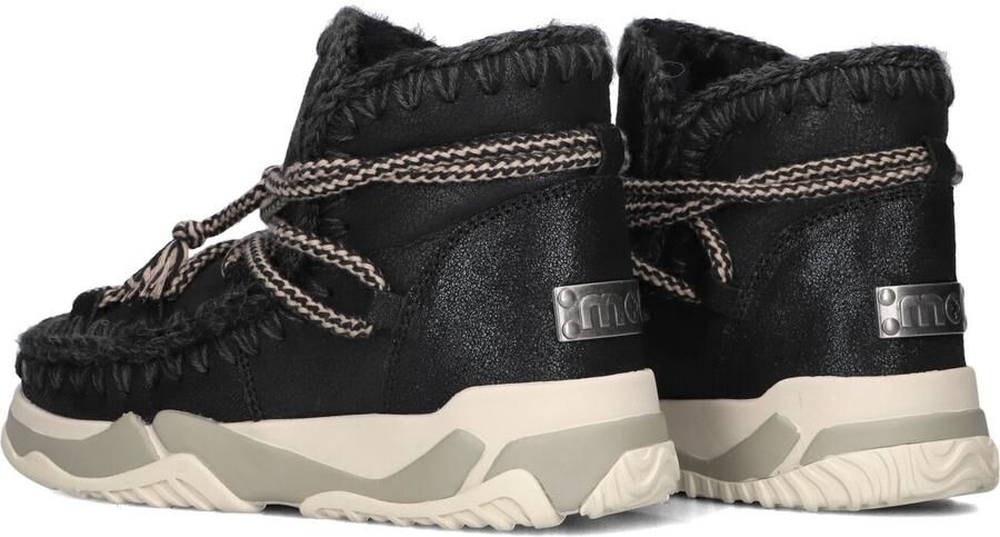 MOU Snowboots Dames Trainer 02 Scoubidoo Lace Maat: 37 Materiaal: Leer Kleur: Zwart - Foto 4