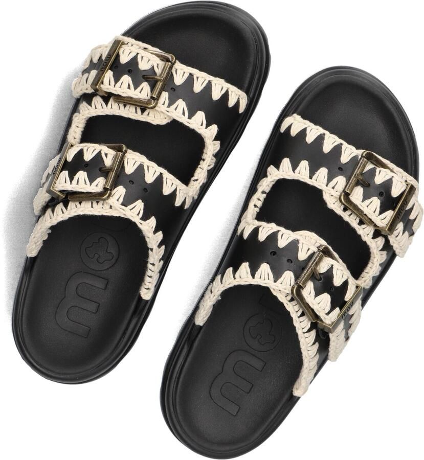 MOU Slippers Dames Eva One-piece Slide Two-buckles Maat: 41 Materiaal: Textiel Kleur: Zwart - Foto 2