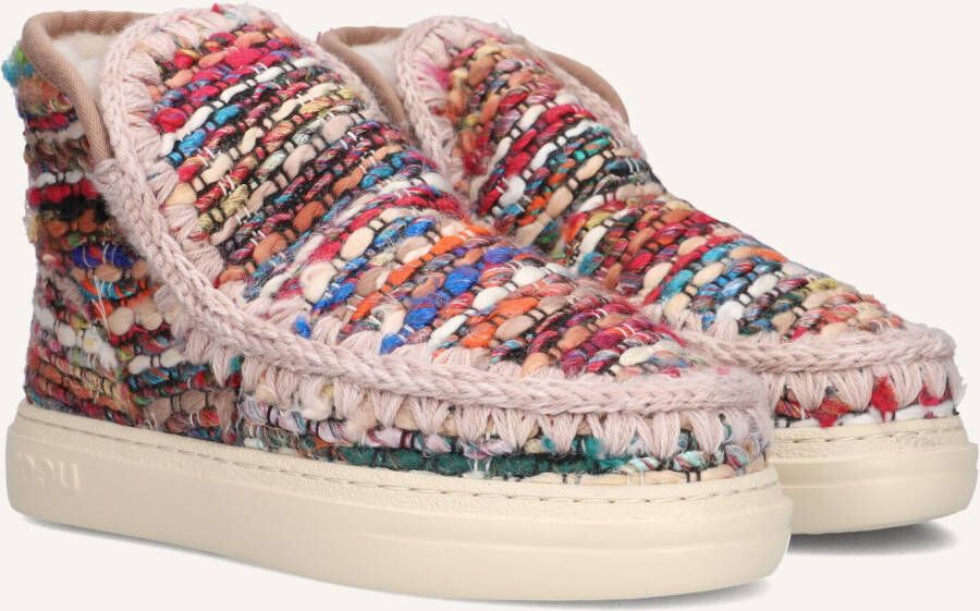 MOU Vachtlaarzen Dames Eskimo Sneaker Bold Text Maat: 38 Materiaal: Textiel