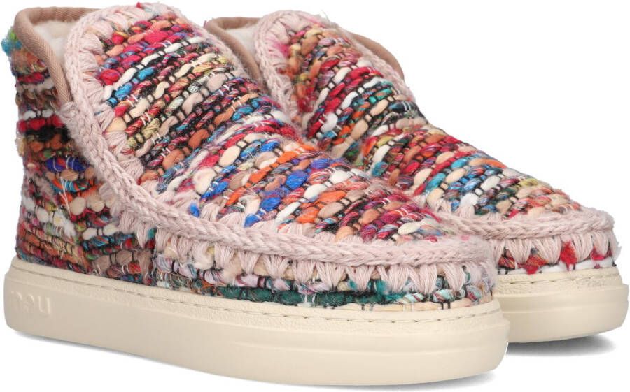 MOU Vachtlaarzen Dames Eskimo Sneaker Bold Text Maat: 37 Materiaal: Textiel