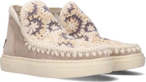 Bruin Tinten Bold Crochet Hoge sneakers Dames Taupe