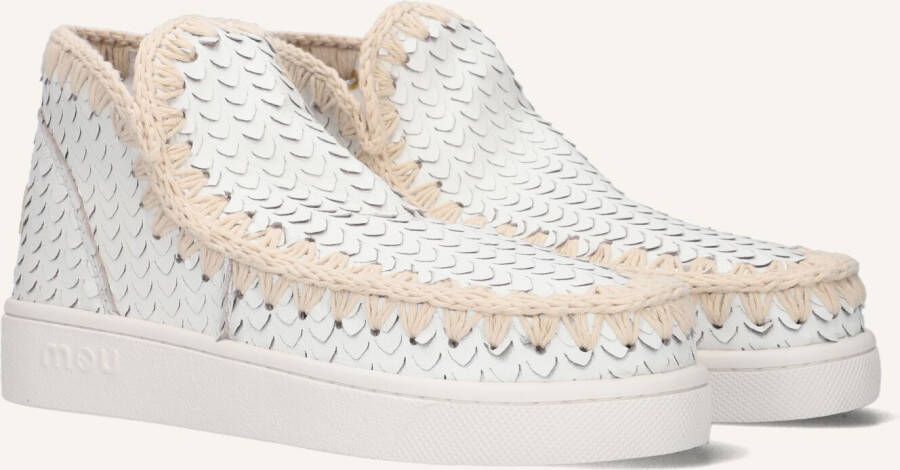 MOU Boots Dames Eskimo Sneaker Maat: 38 Materiaal: Leer Kleur: Wit